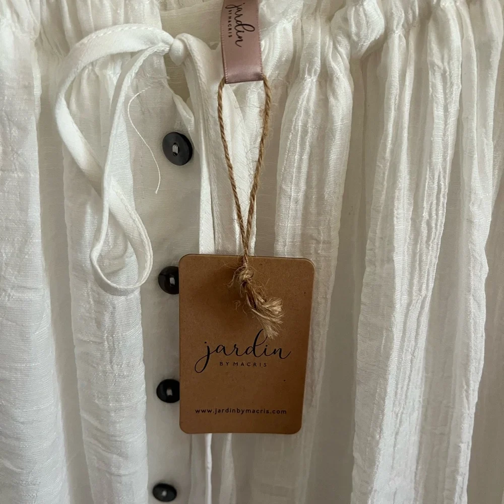 Jardin White Button-Down Dress - Picture 10 of 15